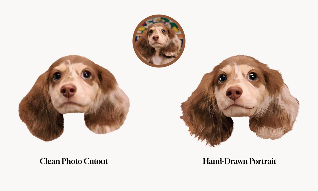 Photo Cutout vs Hand-Drawn Pet Portrait: Which Should You Choose?