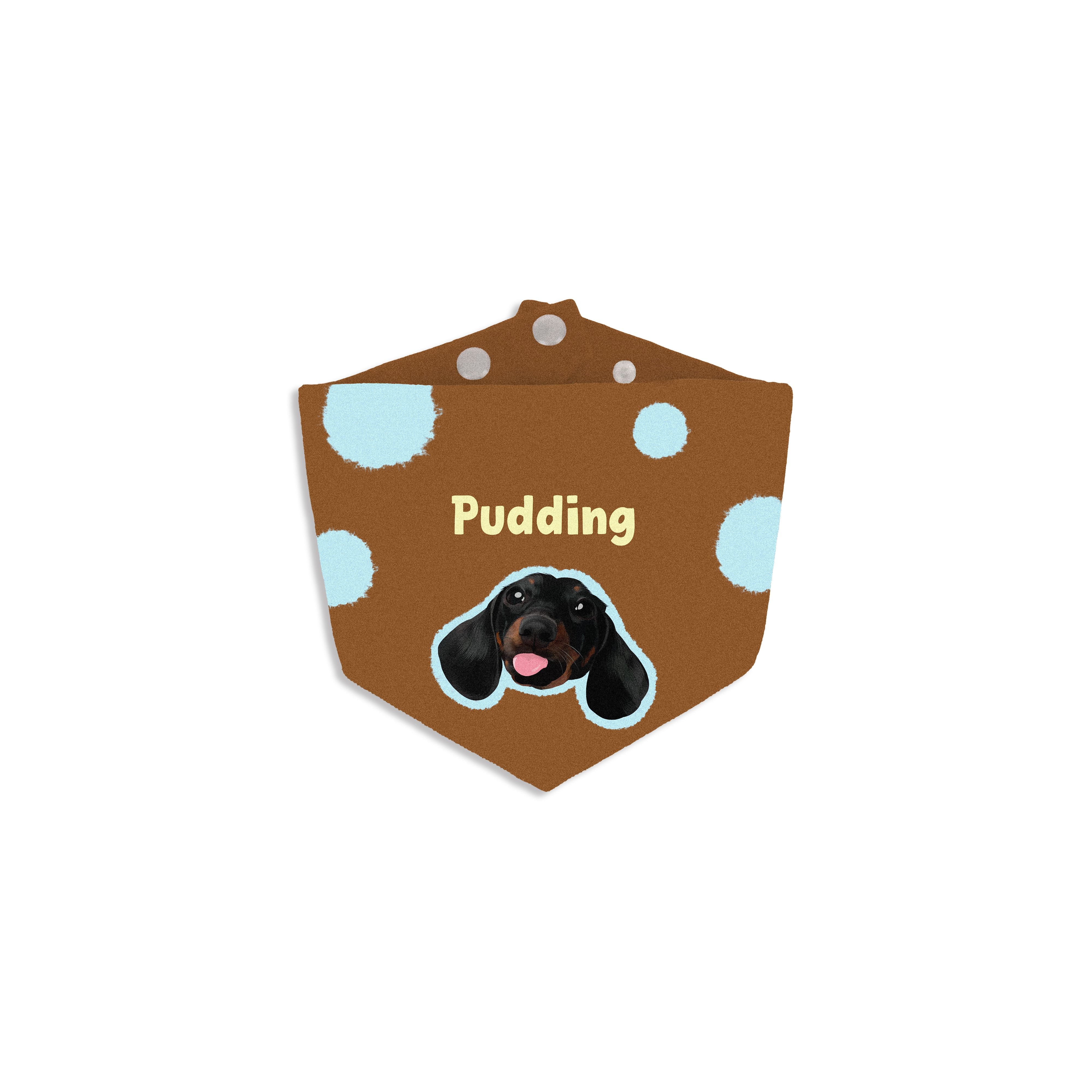 Custom Pet Bib with Portrait Print | POOJI