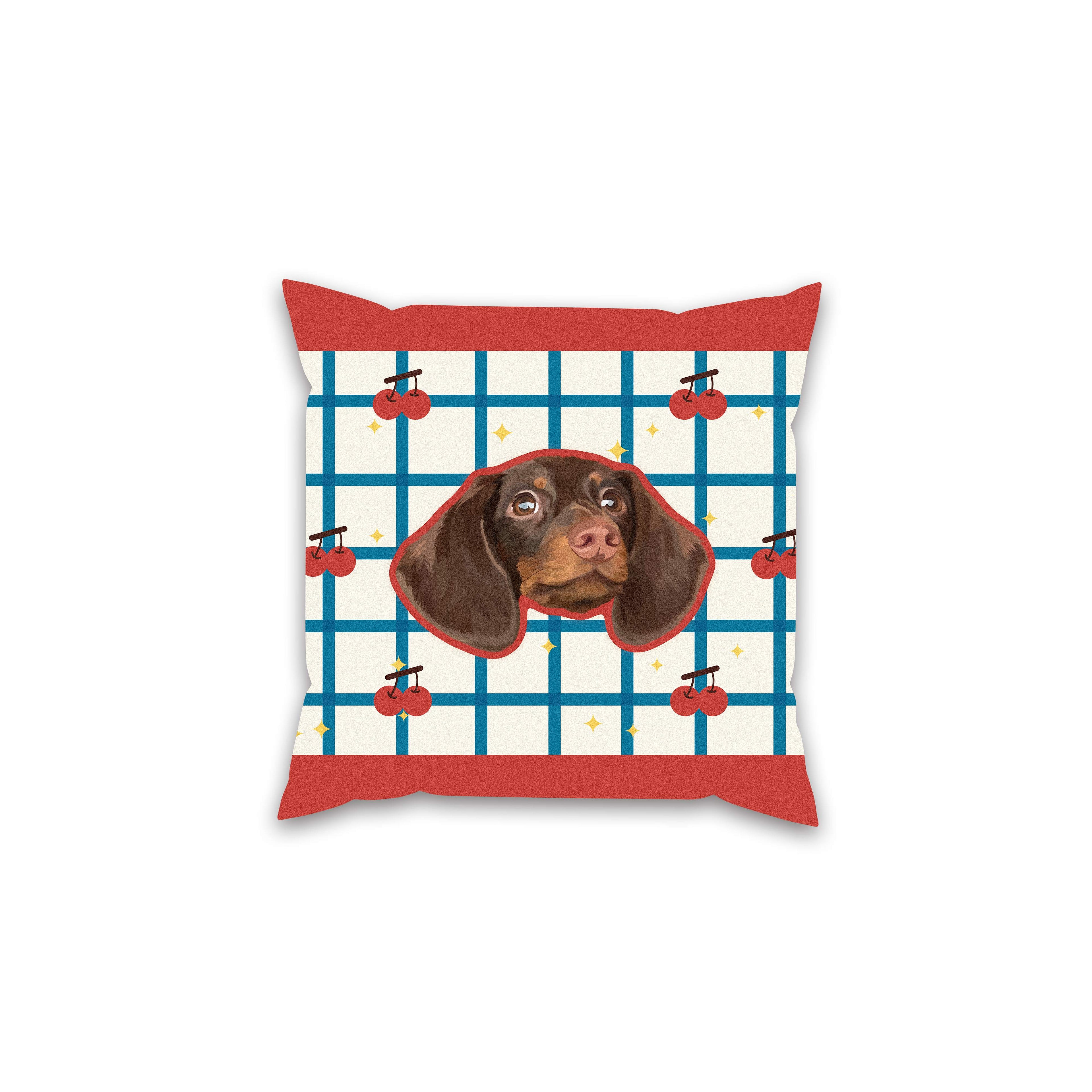 Almohada con Retrato: Presencia Confortable