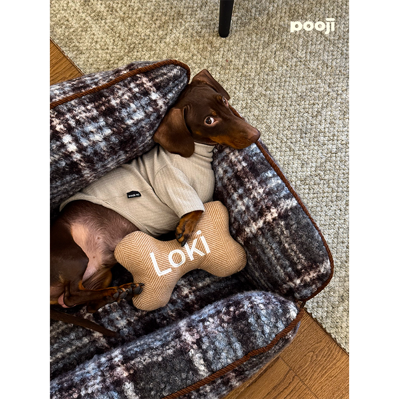 Almohada de hueso bordada: cada puntada.