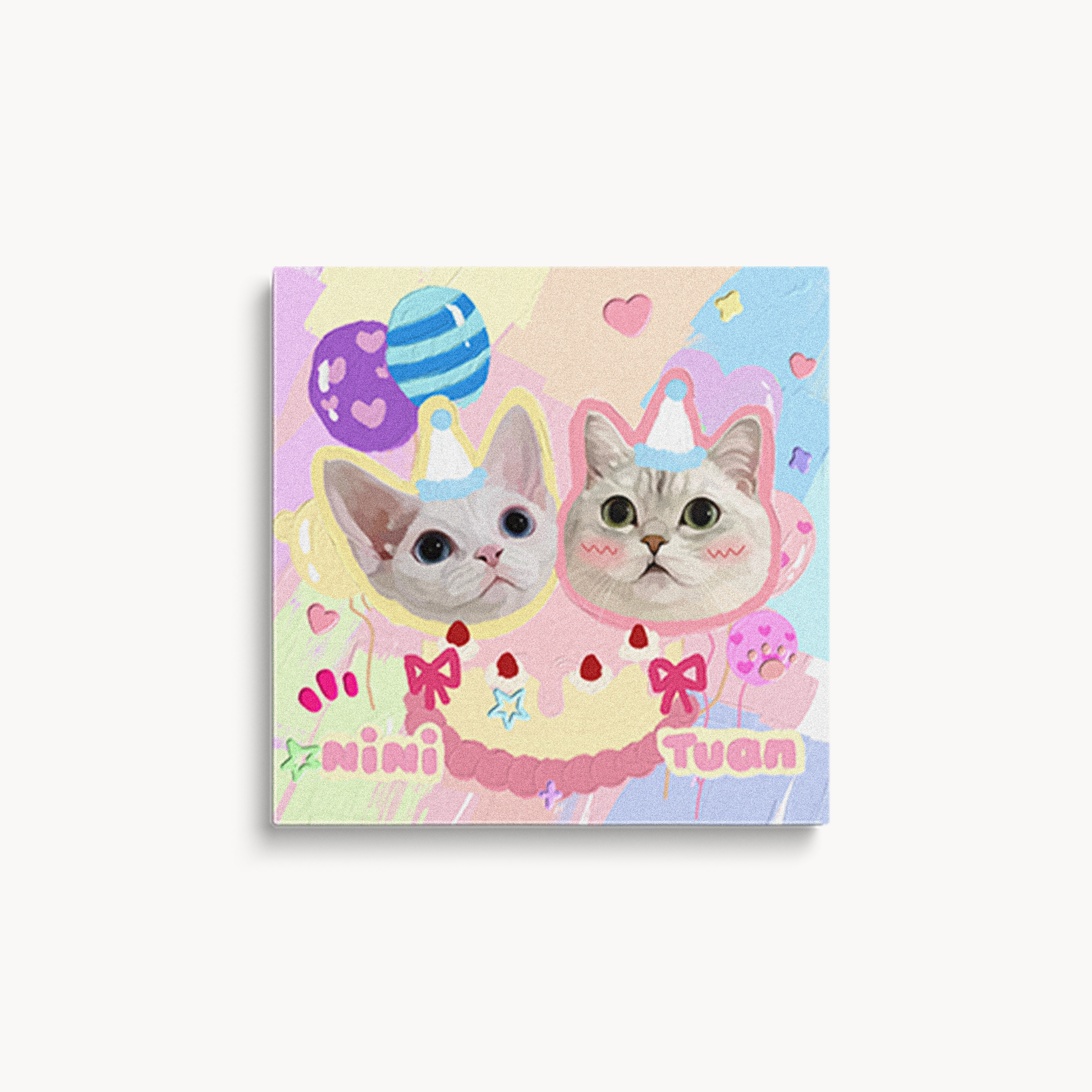 Custom Pet Framed Giclee Art - Square