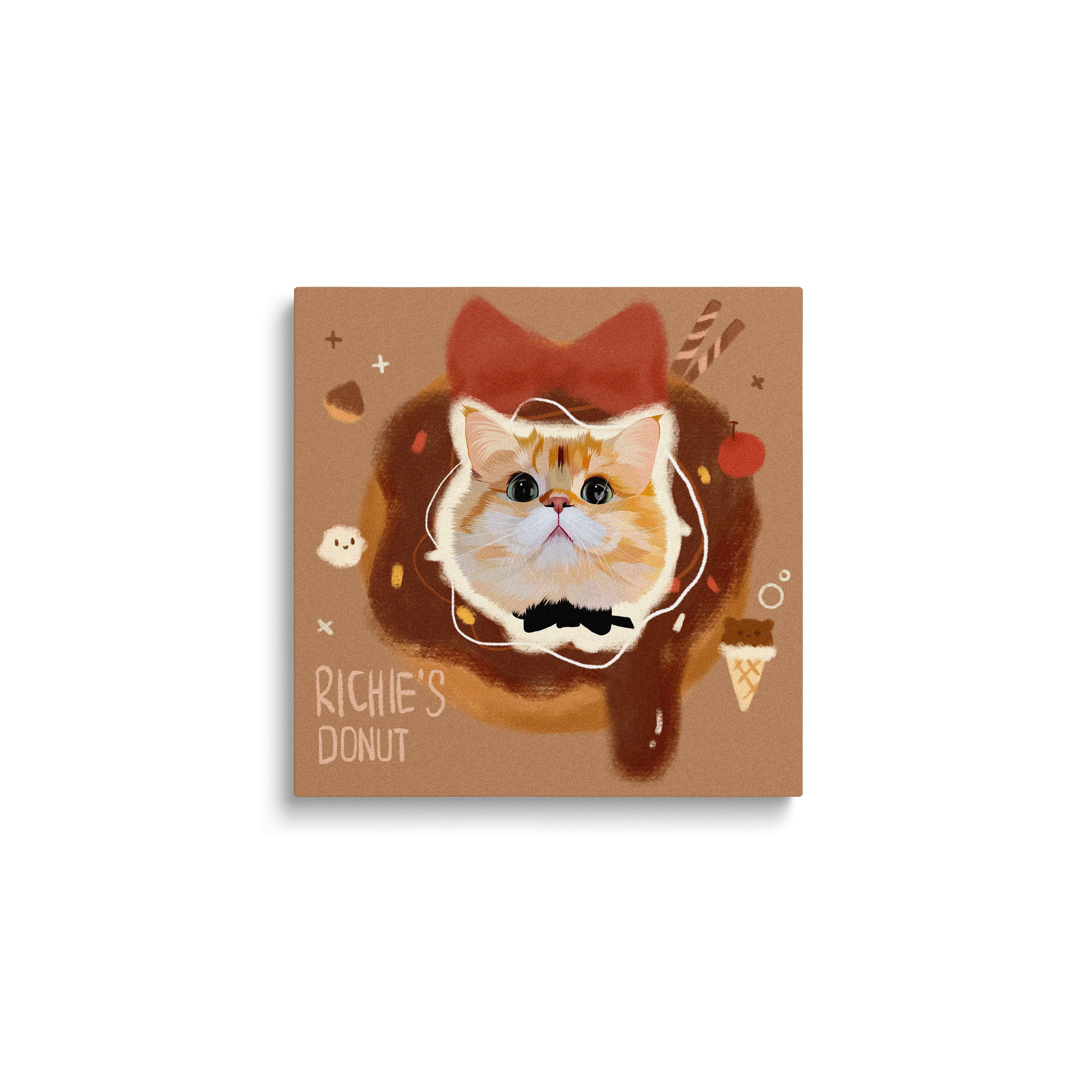 Custom Pet Framed Giclee Art - Square