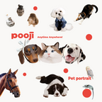 POOJI Ilustración digital de mascota personalizada | Arte original 100% dibujado a mano y Fondo de pantalla para teléfono