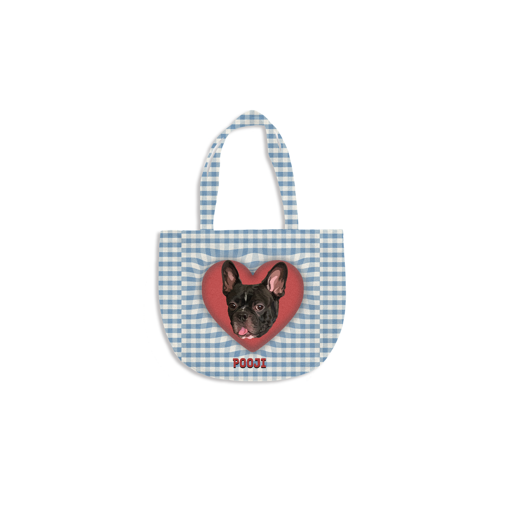 Sac fourre-tout personnalisé avec portrait d'animal de compagnie