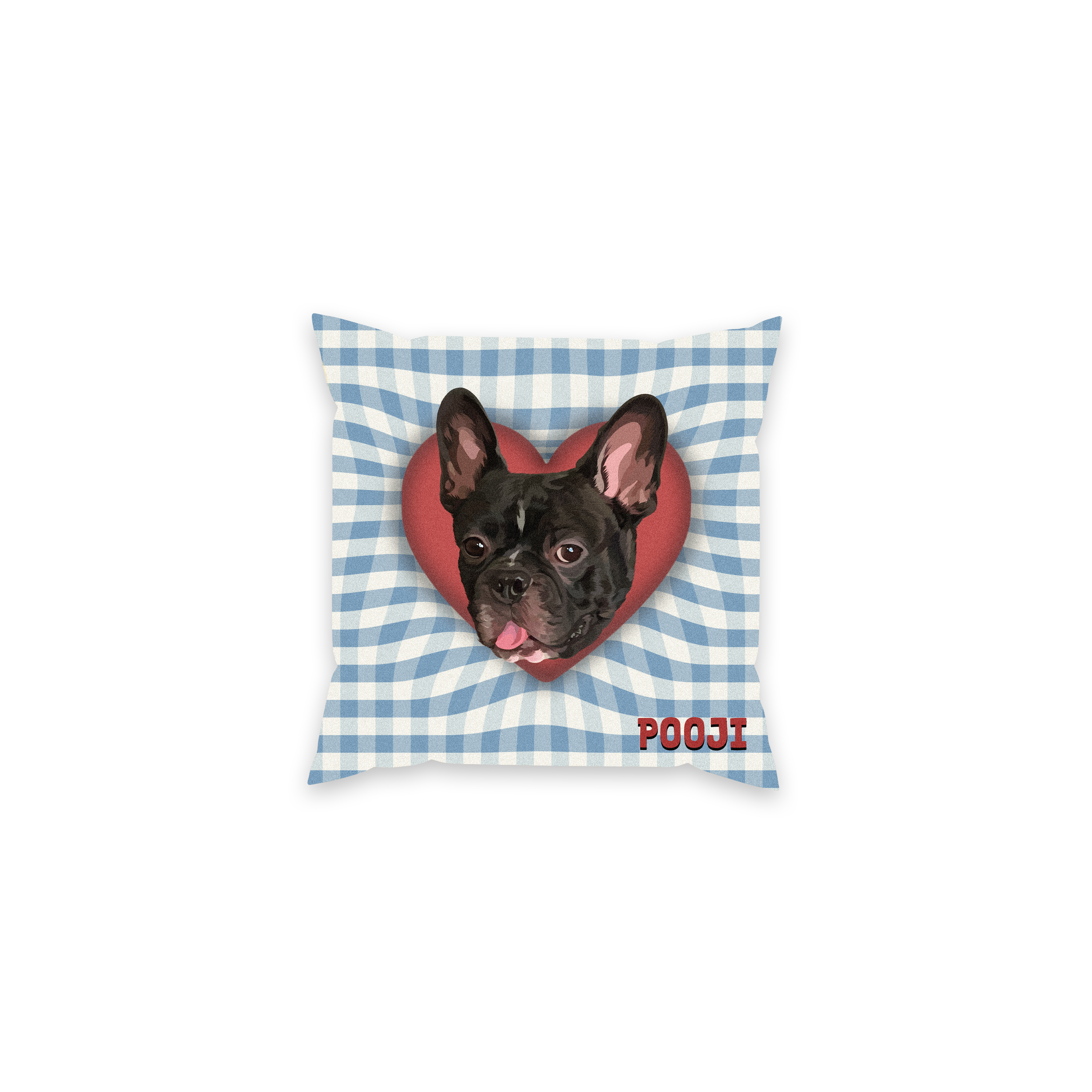 Coussin personnalisé avec portrait d'animal de compagnie