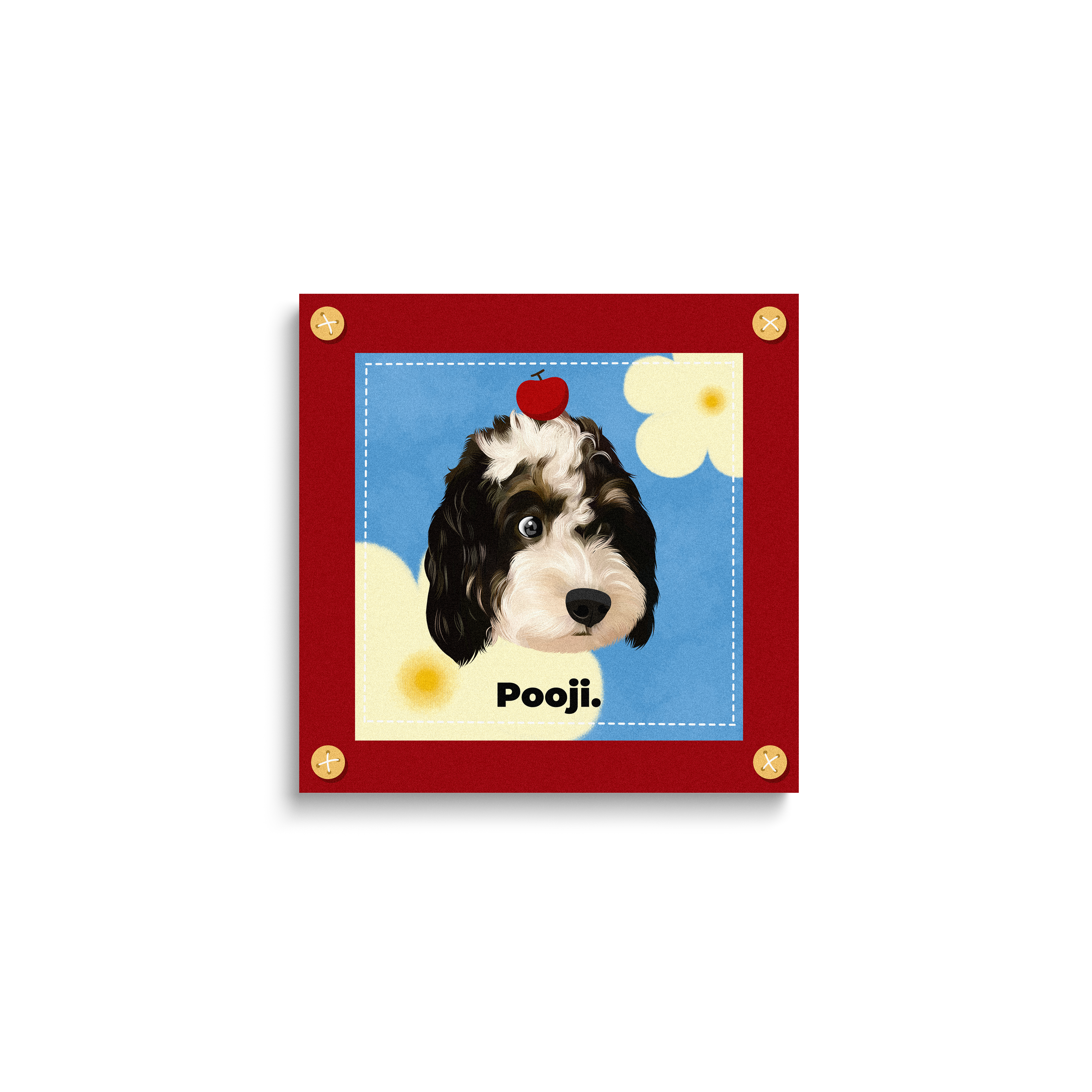 Custom Pet Framed Giclee Art - Square